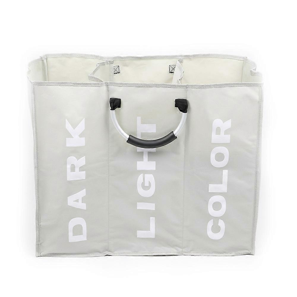 Laundry Sorter 3 Compartments Foldable Laundry Basket Sorter