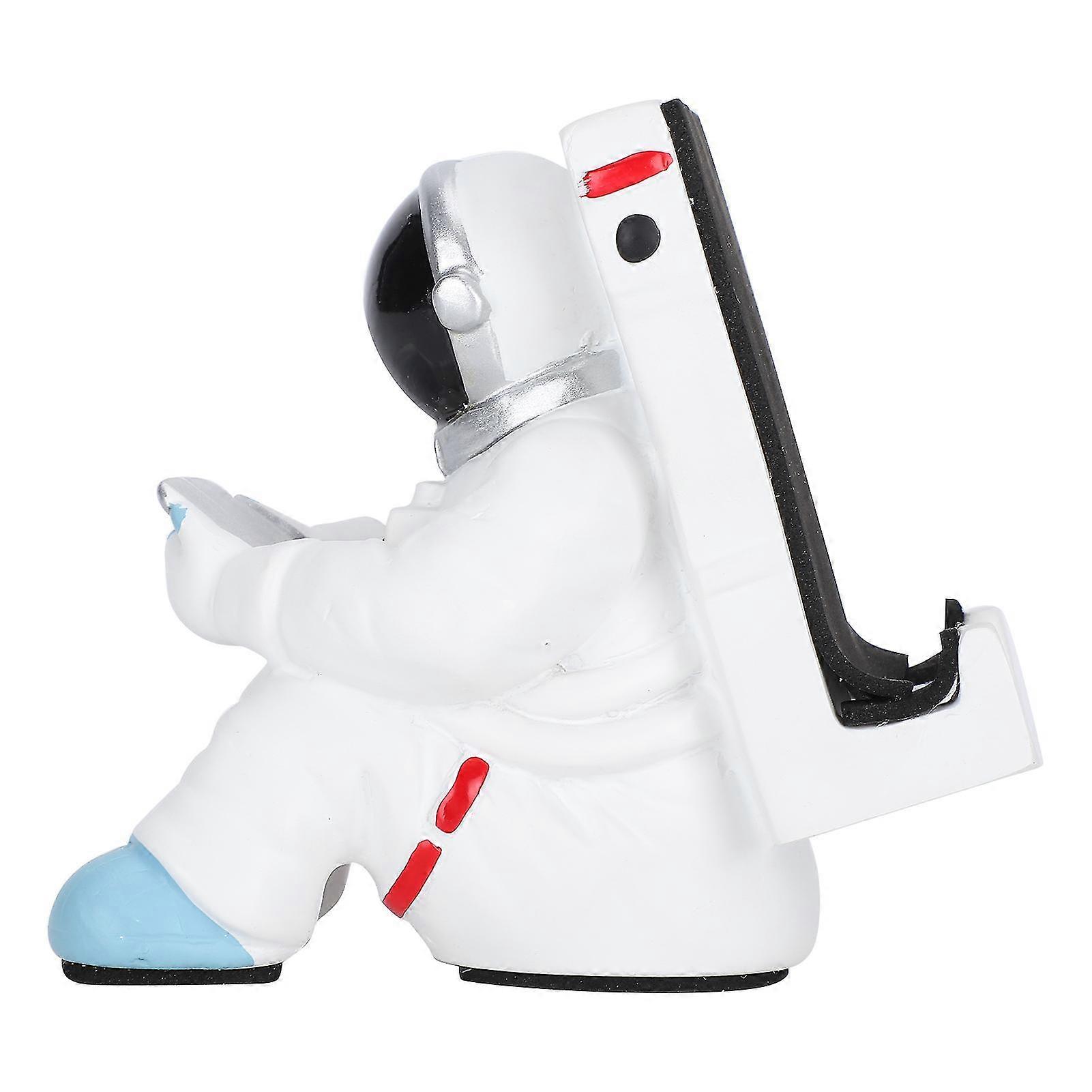 Resin Astronaut Figurine Statue Desktop Bracket MultiFunction