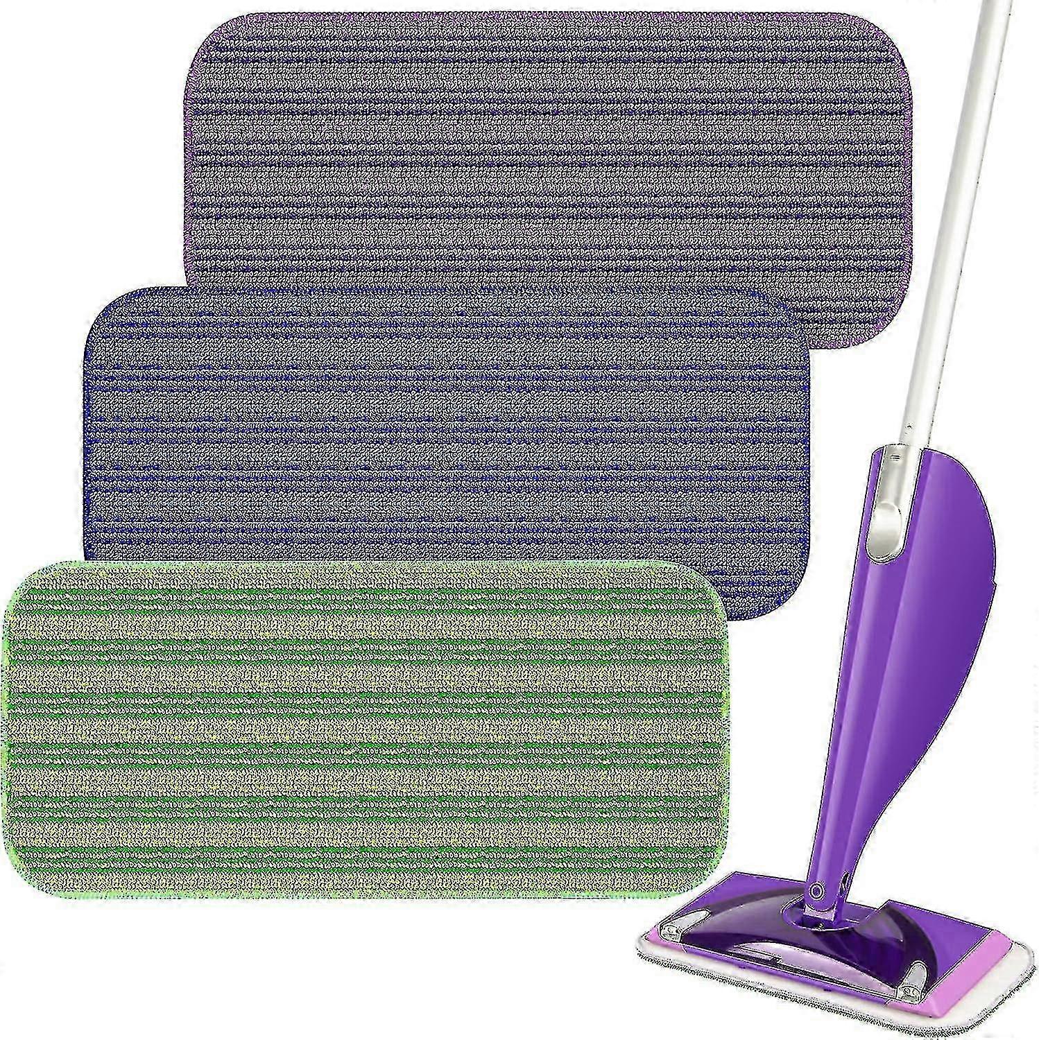 Reusable Mop Pads For Swiffer Wet Jet Mop, Refills Microfiber Dry Replacement Heads_Feb_Feb