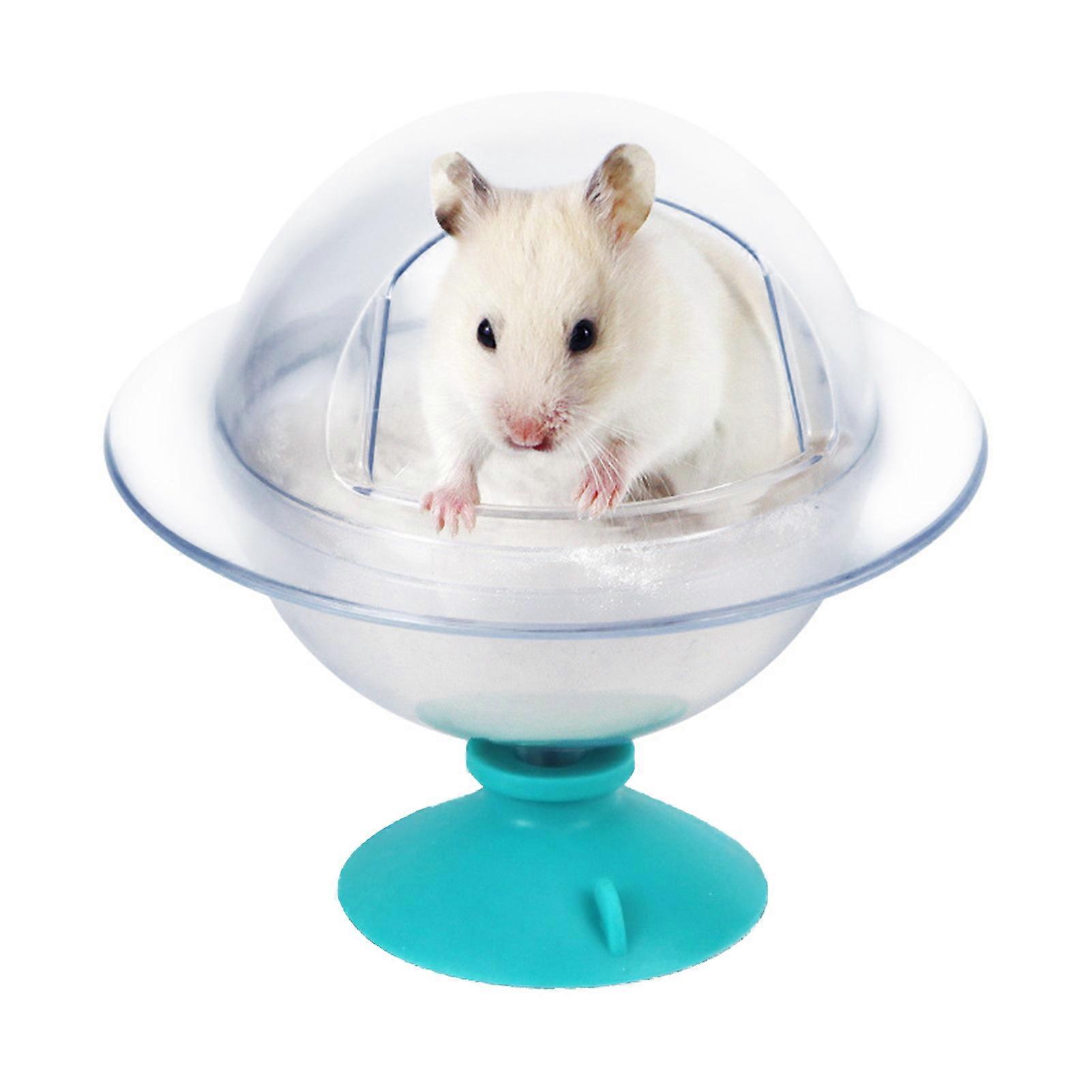 Hamster Bathroom Suction Cup Design Detachable Easy to Clean Transparent Guinea Pig Toilet Small Pet Supplies