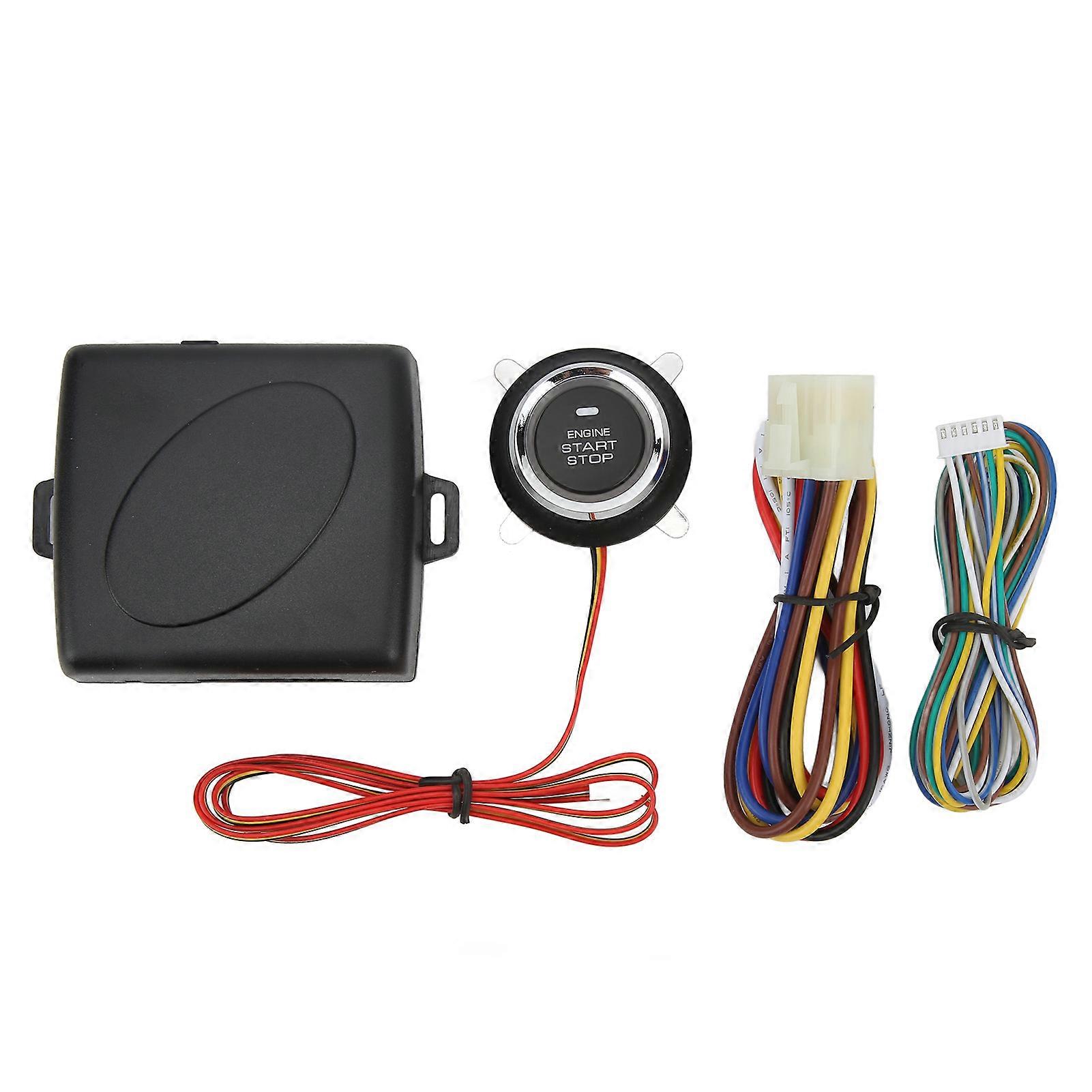 Smart Push To Start Ignition Kit Engine Start Stop Button System Universal For Dc 12v Vehicles