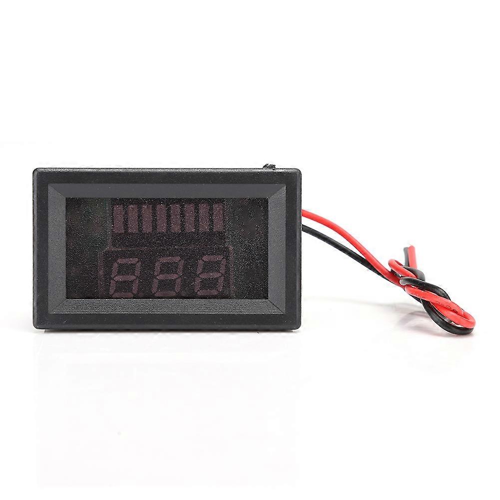 DC Digital Electromobile Voltage Meter Display Lithium batteri måler Voltmeter 12V-72V (blå)