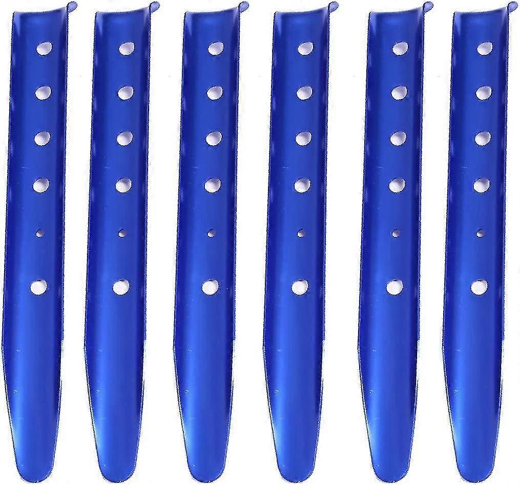 Plugger, Teltplugger, U-profilplugger for telt, Camping, Fotturer, Strand, 6-pakning (oransje)