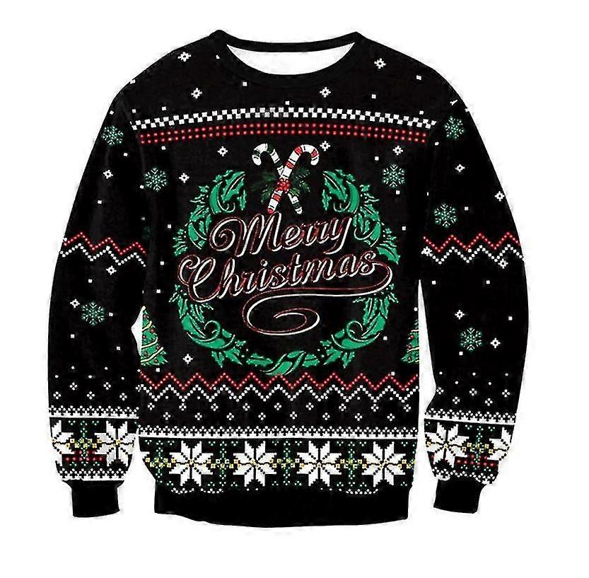 Ugly Christmas Sweaters Green Jumpers 3d Funny Printed Holiday Party Xmas Sweatshirt For Party Birthday Xmas Sweatshirt 2023