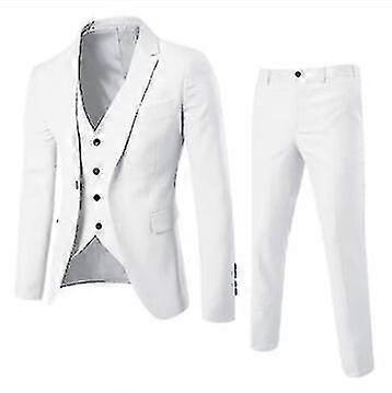 Erkek Slim Fit Takım 3 Parçalı Takım Düğün Ve Dans Takım Elbise