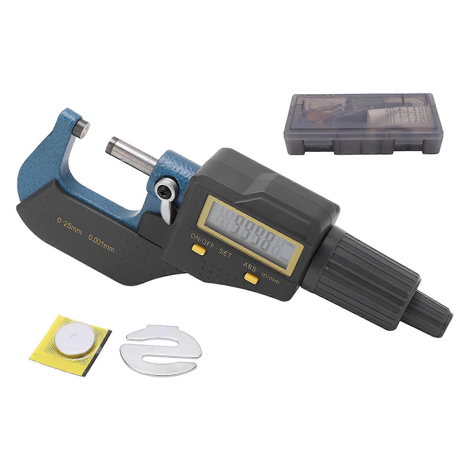 Digital Micrometer Caliper Electronic Measuring Tool High Accuracy Outer Diameter Helical Thickness Gauge