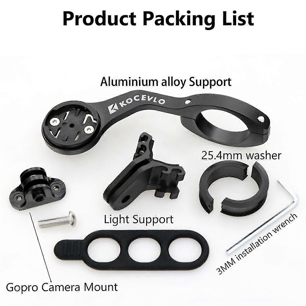 Bicycle Computer Extended Out Front Stand Handlebar Mount Camera Bracket For Sports Camera For