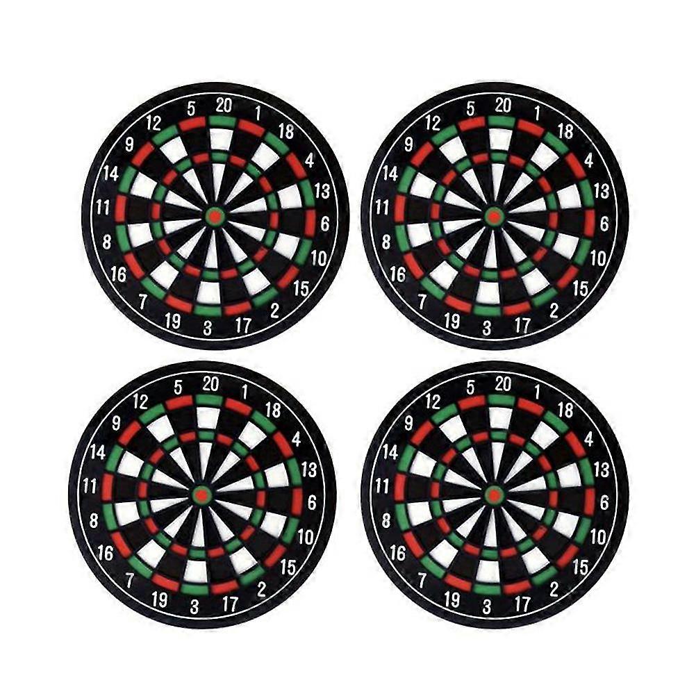 4 Pcs Heat Resistant Creative Dart Board Pattern Cup Mat Drink Pads