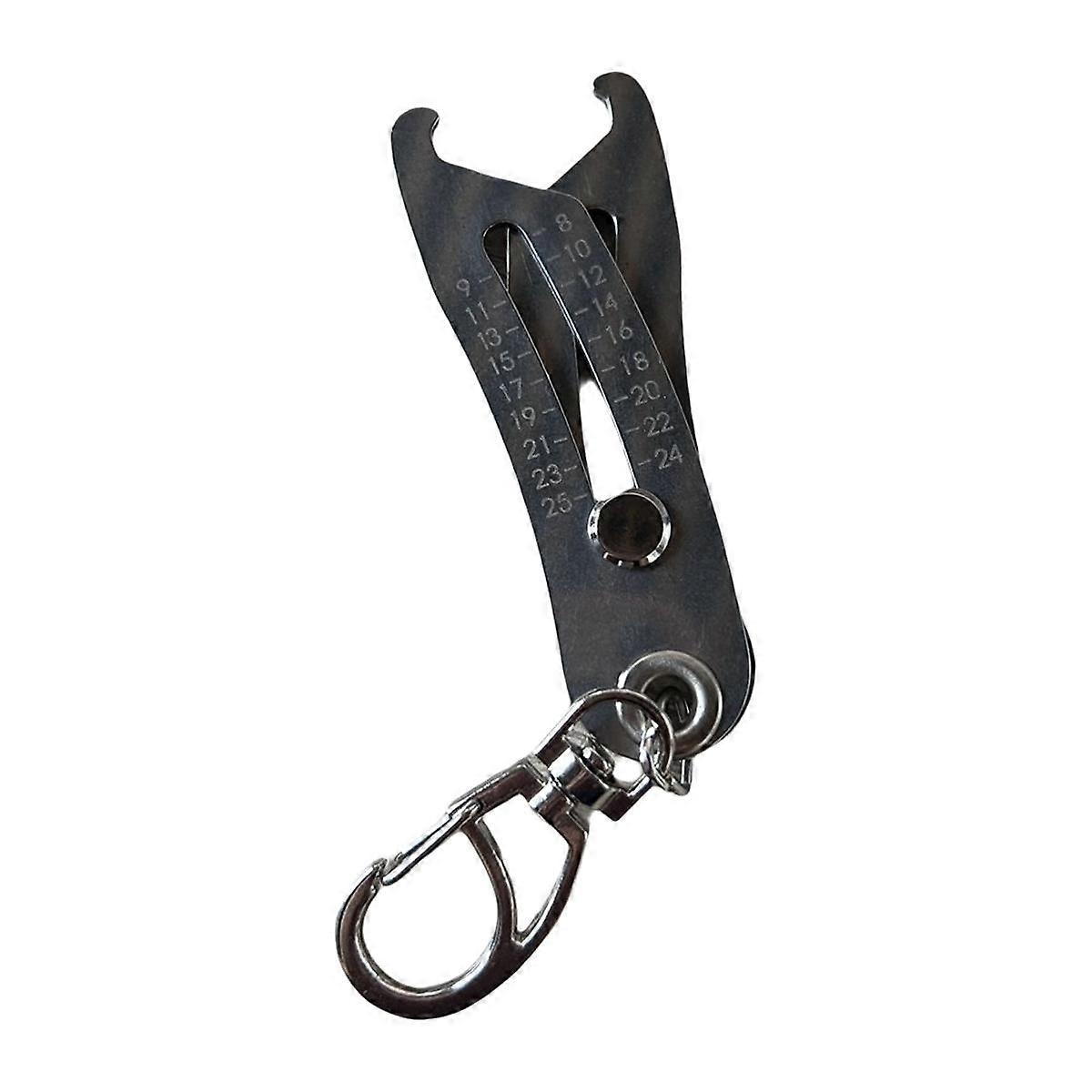 Portable Precise Thread Size Checker Keychain, Nut & Bolt Thread Size Checker Bolt Size Finder Keychain 1pcs