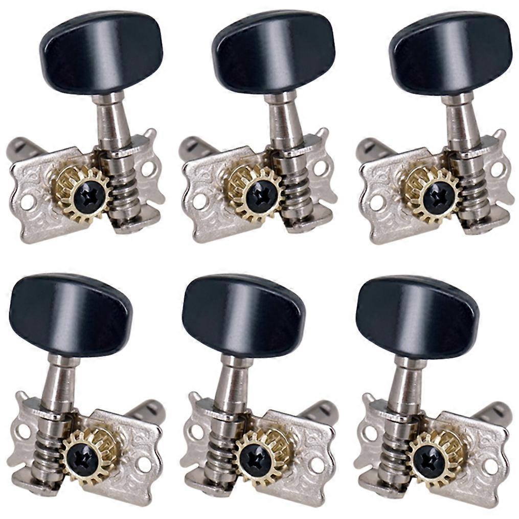 6Pcs 3R3L Guitar Open Machine Heads Acoustic Folk Guitar Tuning Peg