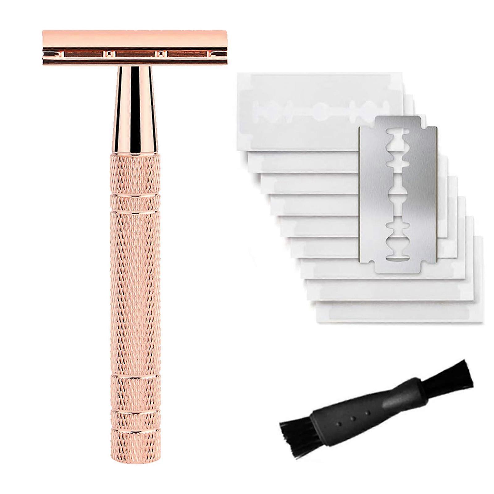 Safety Razor Manual Shaving Razor Long Handle Traditional Razor