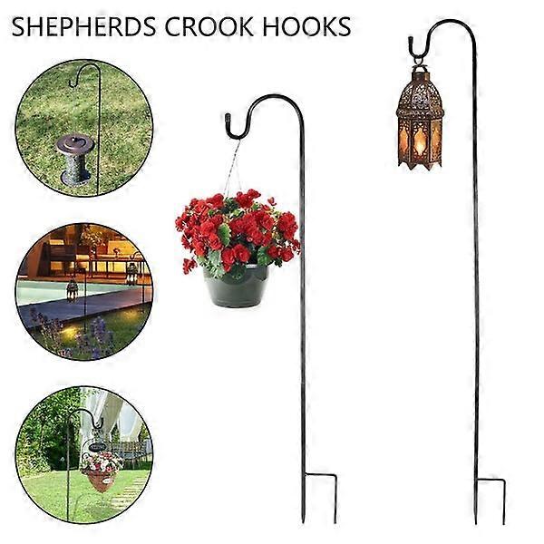 Adjustable Height Shepherd's Crook Hooks with Base