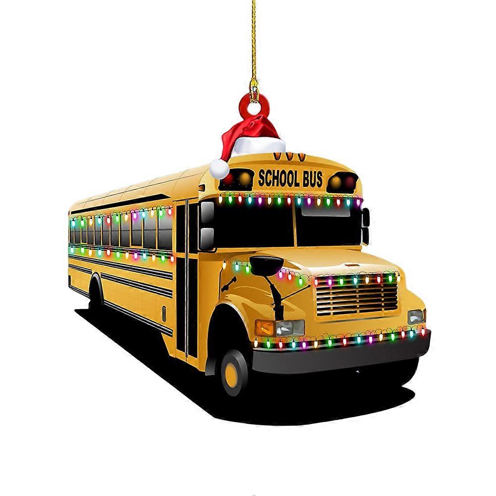 Wooden Bus Trams Airplane Pendant Personalized Home Ornament for Living Room Bedroom Decor