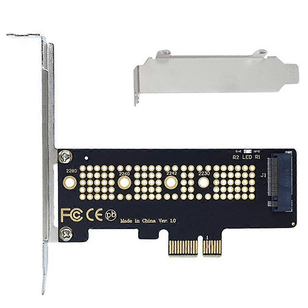 1Pc NVMe PCIe M.2 NGFF SSD to PCIe X1 Adapter Card PCIe X1 to M.2 Card with Bracket