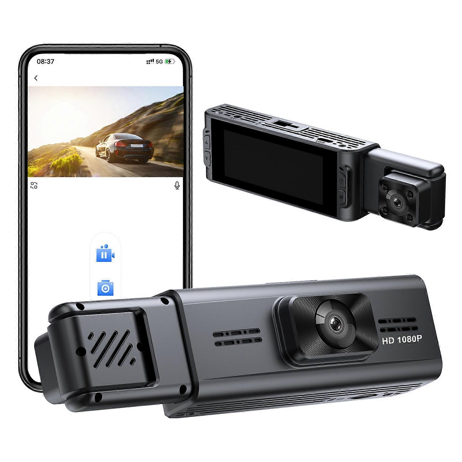 Dash Cam 3.16-inch 1080P Front And Interior Recording Camera With Infrared Night Vision Loop Recording APP FLYE2301