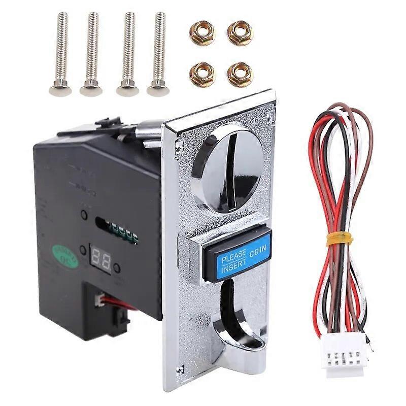 616 Multi Coin Acceptor Electronic Roll Down Coin Acceptor Selector Mechanism Vending Machine Arcade Game Ticket