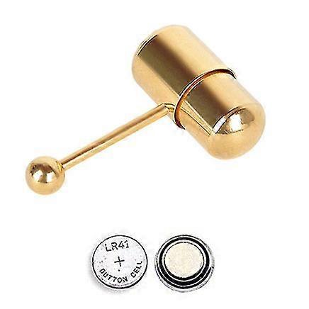 1 piercing de langue vibrant en acier inoxydable