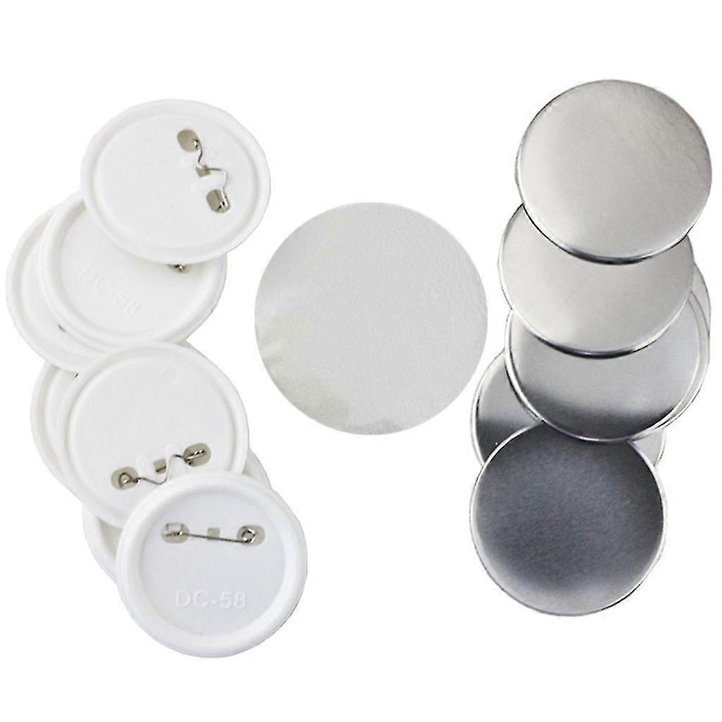 100 مجموعة من شارات معدنية فارغة مخصصة، دبابيس كابوشون على شكل حقيبة ظهر، أجزاء دبوس ياقة لآلة صنع الأزرار، مواد حرفية يدوية الصنع