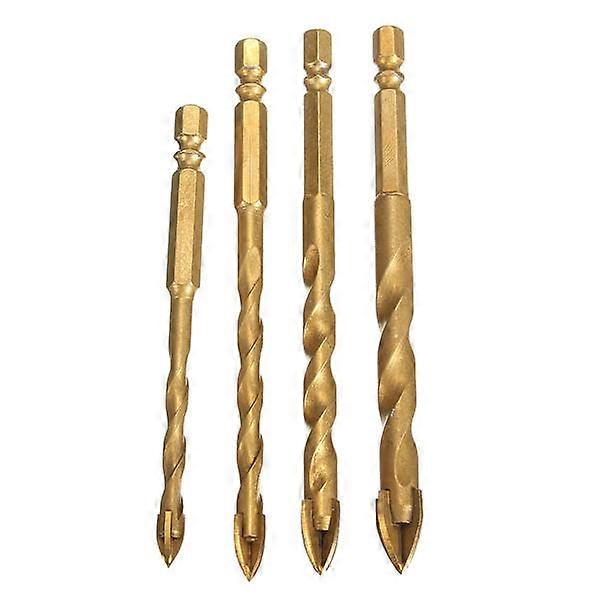 Hex Shank Tile Glass Cross Spear Head Long Drill Bit 6/8/10/12mm With Tungsten Carbide Tip