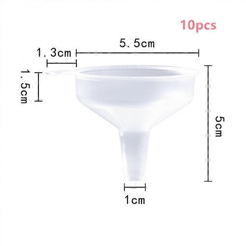 1/5/10pcs Small Plastic For Scent Diffuser Bottle Mini Liquid Funnels Cosmetic