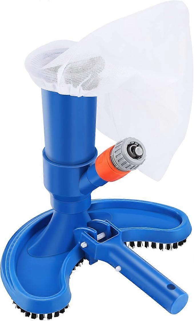 Portable Pool Vacuum Above Ground Pool Vacuum Cleaner Pool Jet Cleaner with Drawstring Mesh Bag Pool Cleaning Tool for Spa and Hot Tub
