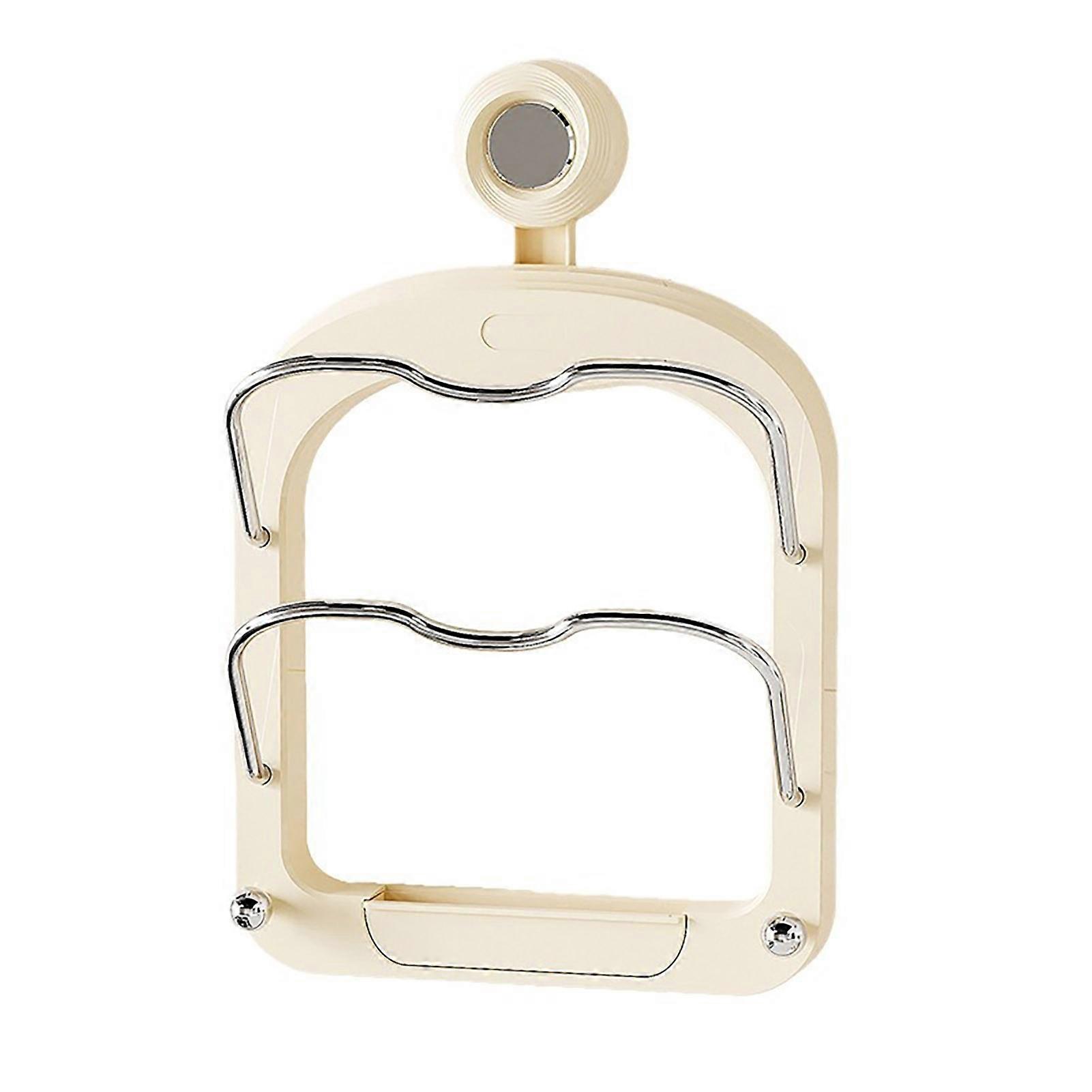 Kitchen Pot Lid Holder with Suction Cup Multi-layer Design Easy Installation Wall Mounted Cutting Board Holder Pan Cover Organizer Rack