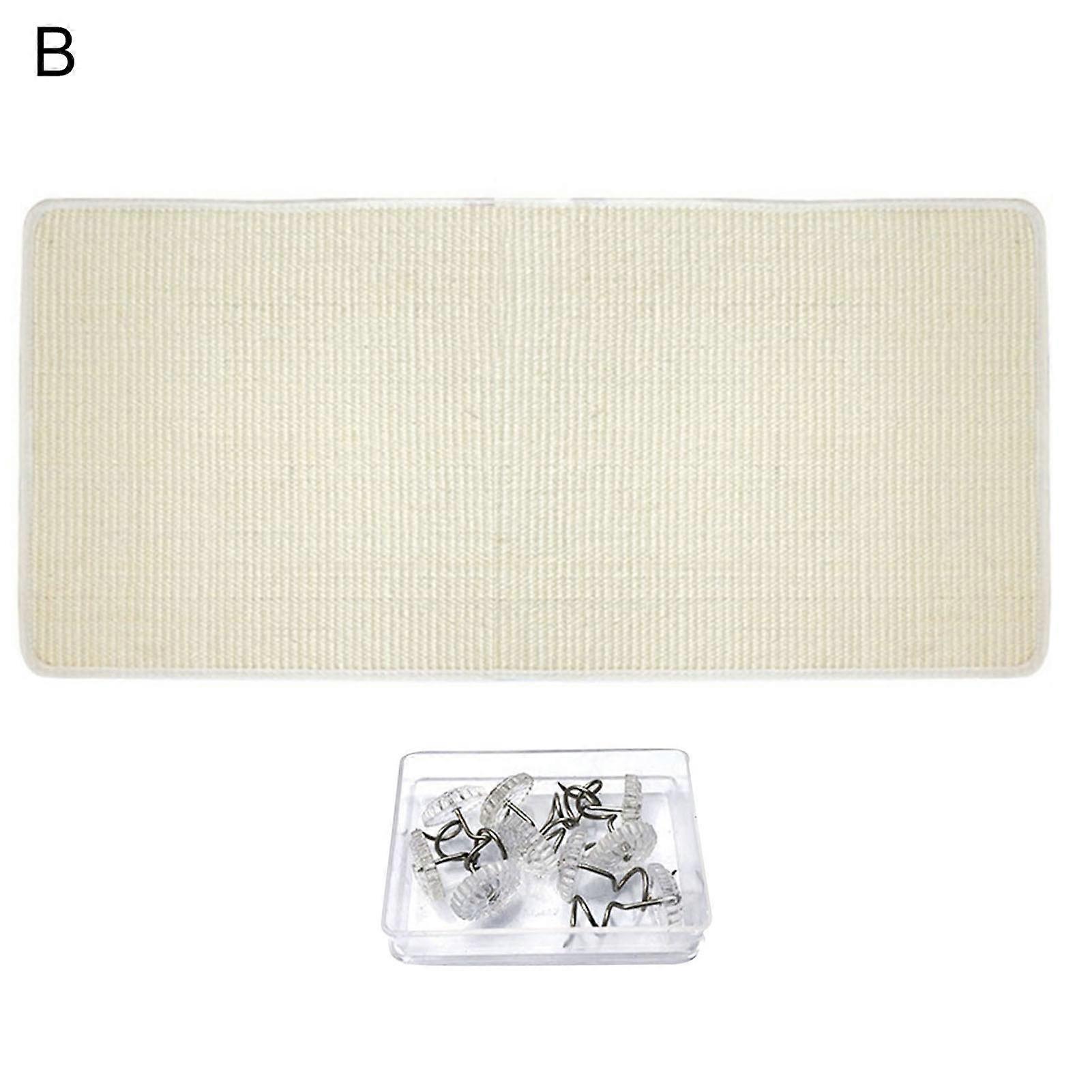 1 Set Cats Scratch Board Protective Anti-scratch Sisal Rectangle Shape Kitten Mat Household Supplies KAESI