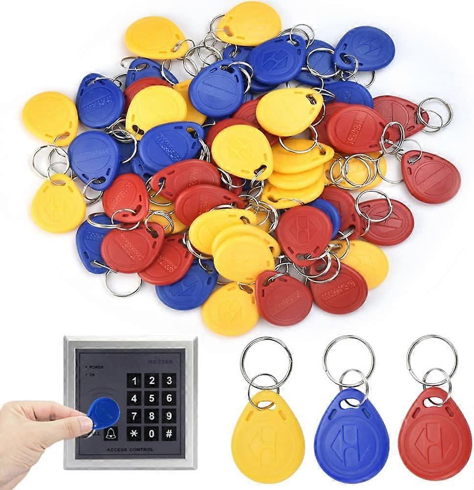 30PCS Åtkomstkontroll Nyckel Fob Rfid Badge 125khz Id RFID Tag ABS Dörr RFID-märken Programmerbart närhetskontrollkort för åtkomstkontrollsystem (3 färg