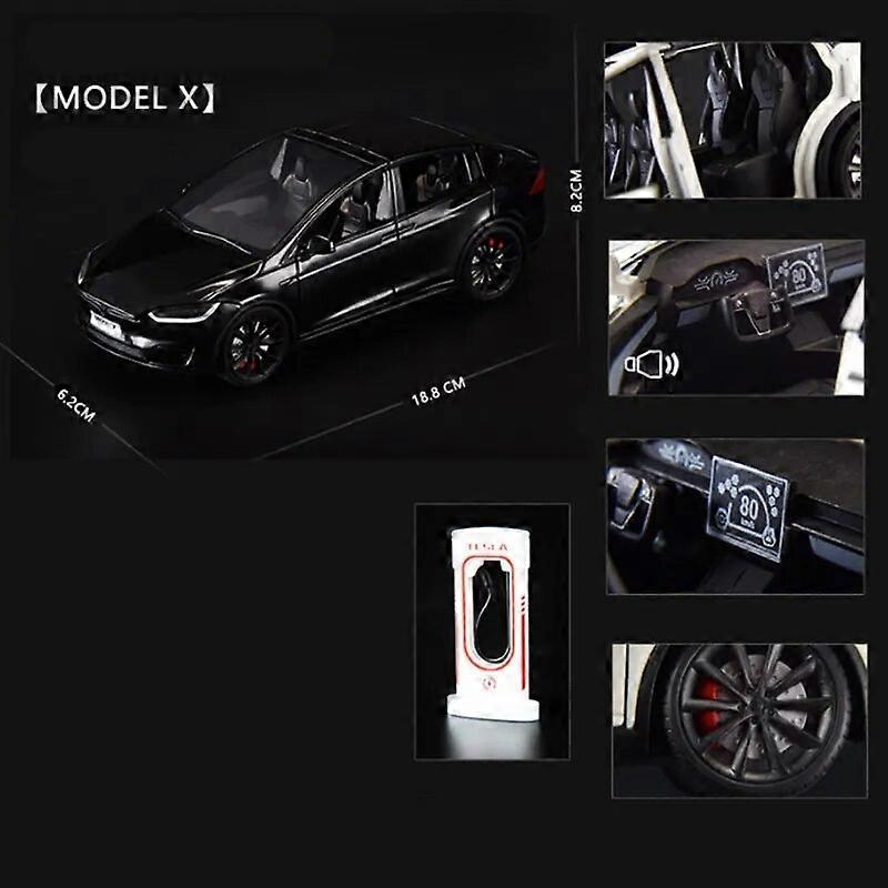 Redkid 1 :24 TESLA Model 3 Model Y Alliage Modèle De Voiture Moulés Sous Pression Véhicules En Métal