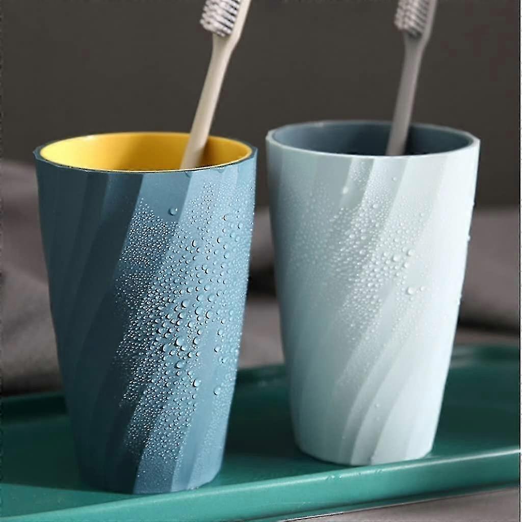 Cute Tooth Cup Set Couple Toothbrush Cup