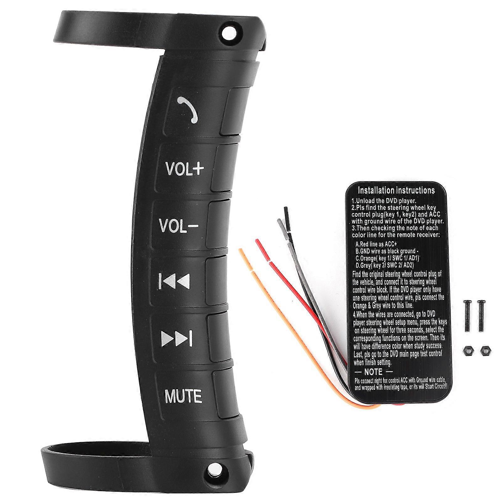Multifunction Steering Wheel Button Remote Control Navigation 2 Din DVD Controller Universal