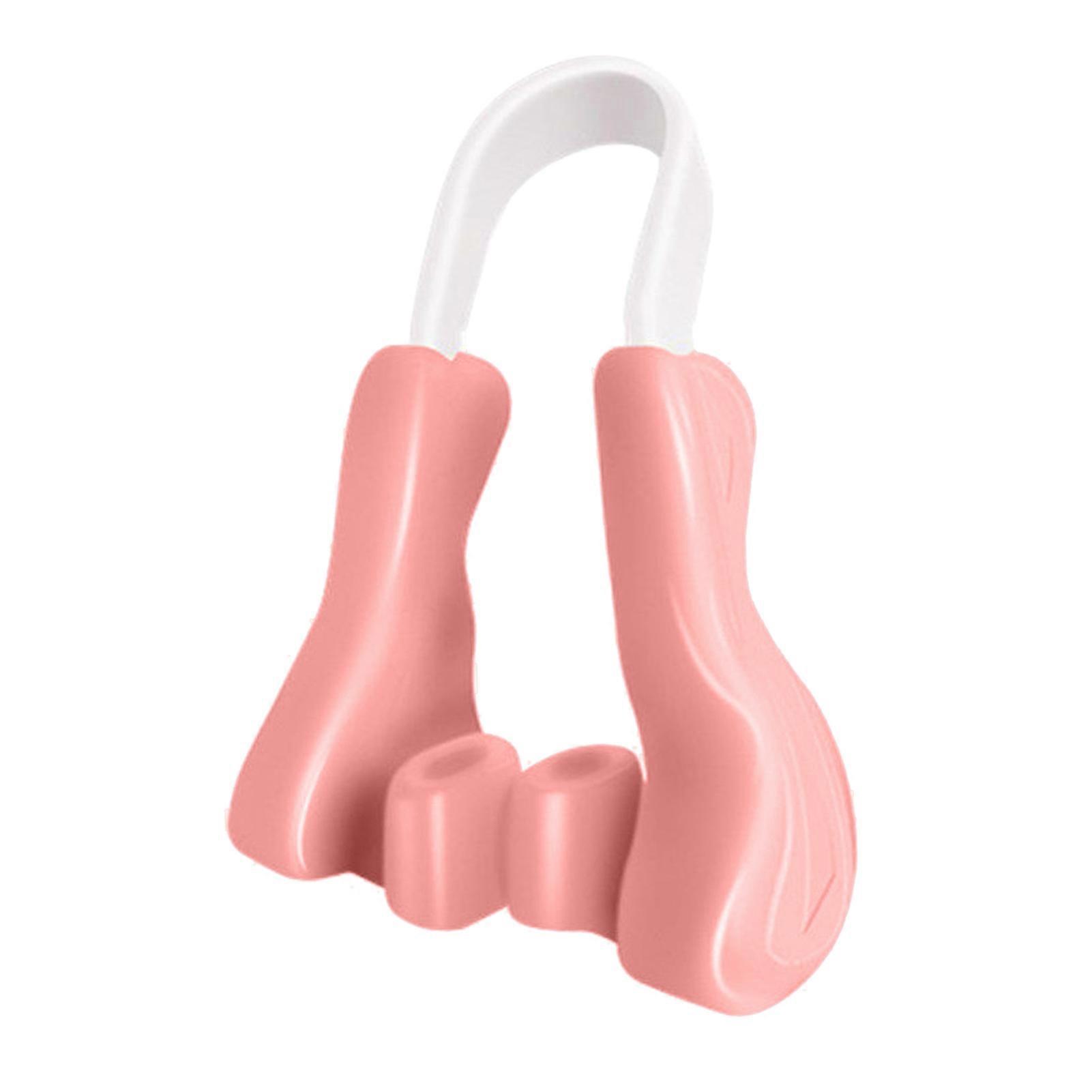 Nose Bridge Shaper Lifting Straightening Soft Silicone Nose Bridge Corrector Device for Night Pink