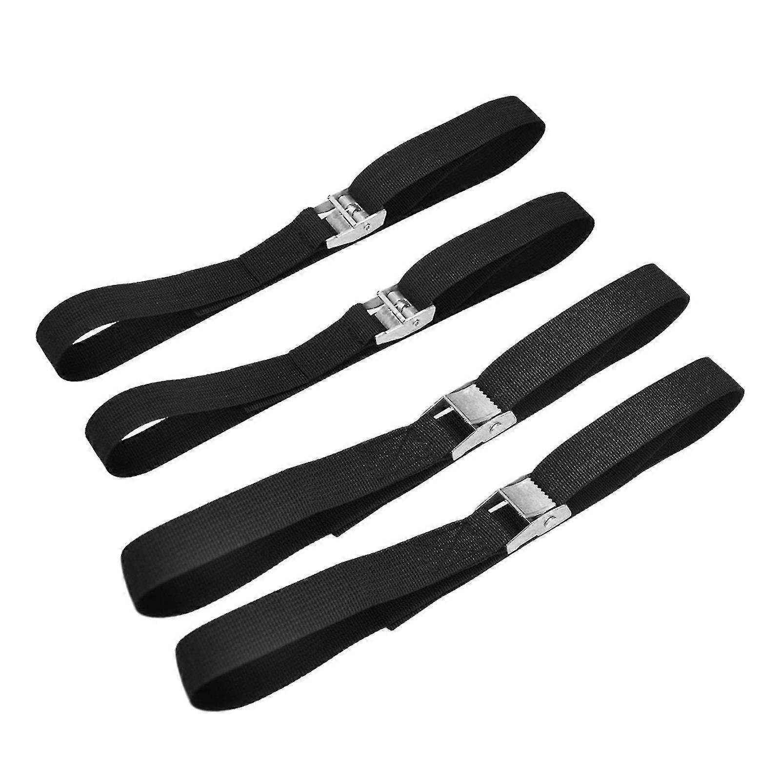 4pcs Tie Down Fastening Lashing Strap Cargo Cam Buckle Packing Tensioning Belts