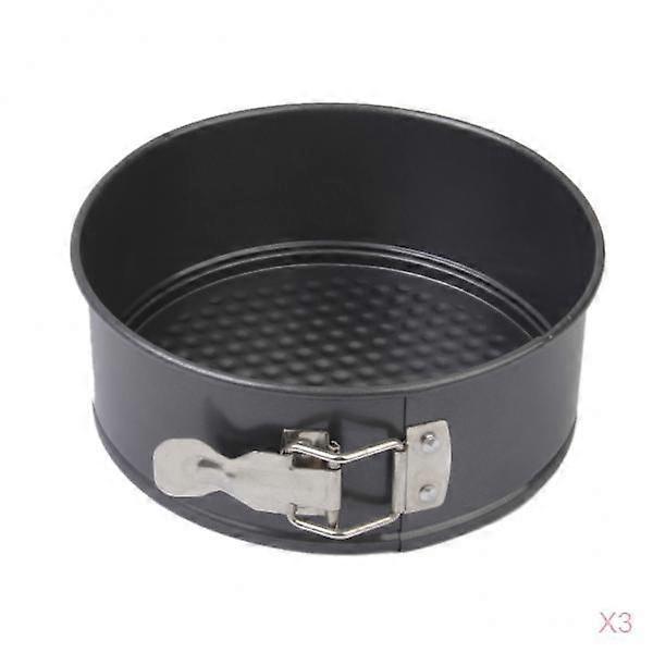 3 Pcs Baking Pan 7 inch Springform Cake Pan DIY Bakeware Non Stick Leakproof