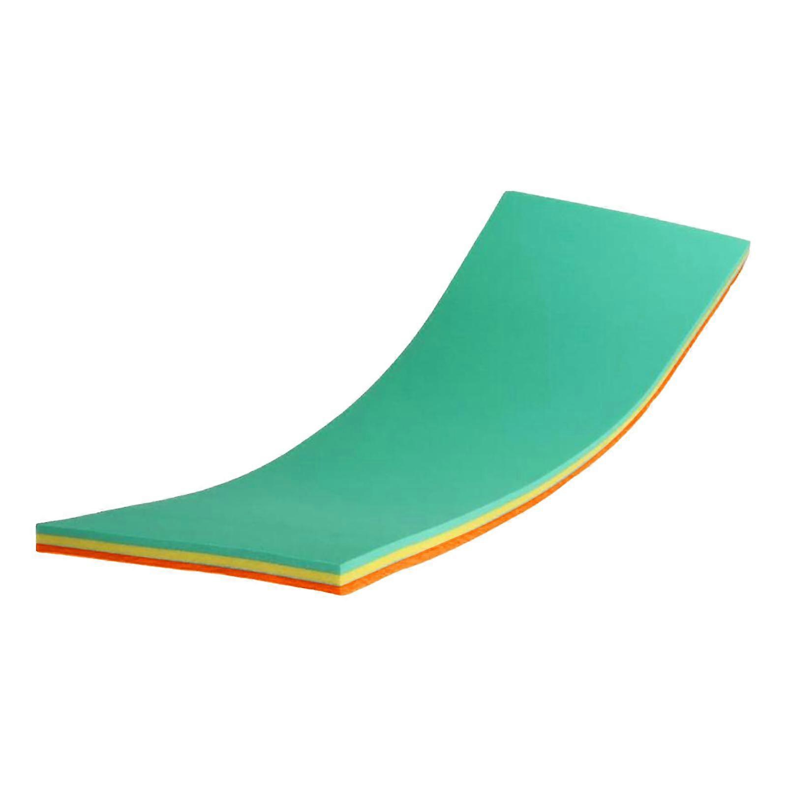 Tapis d’eau flottant couverture Adultes Matelas de salon pour la navigation de plaisance Rivière Vert Jaune Orange