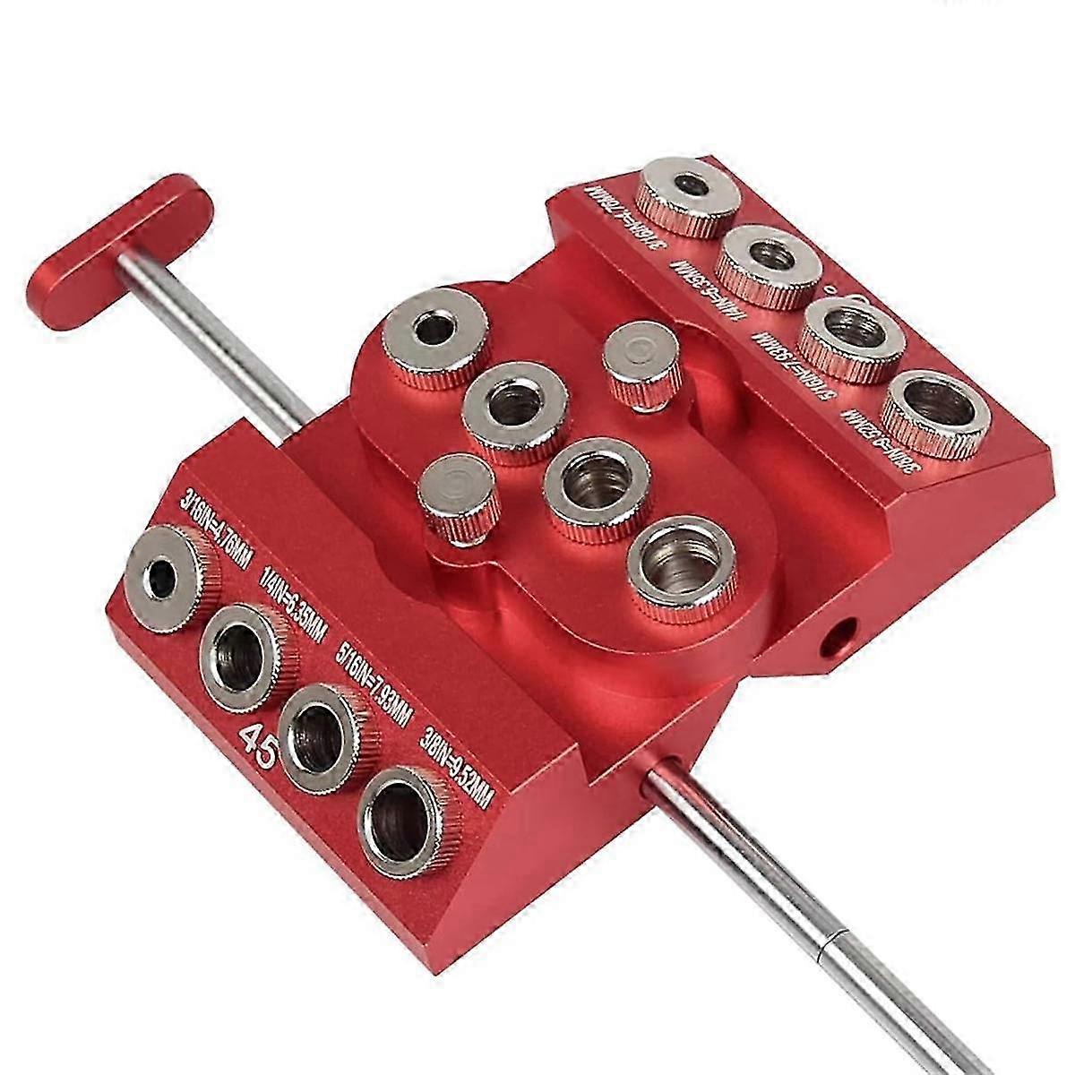 30 45 90 Degree Angle Drill Guide Jig Drill Block for Straight Angled Holes with Detachable Drill P