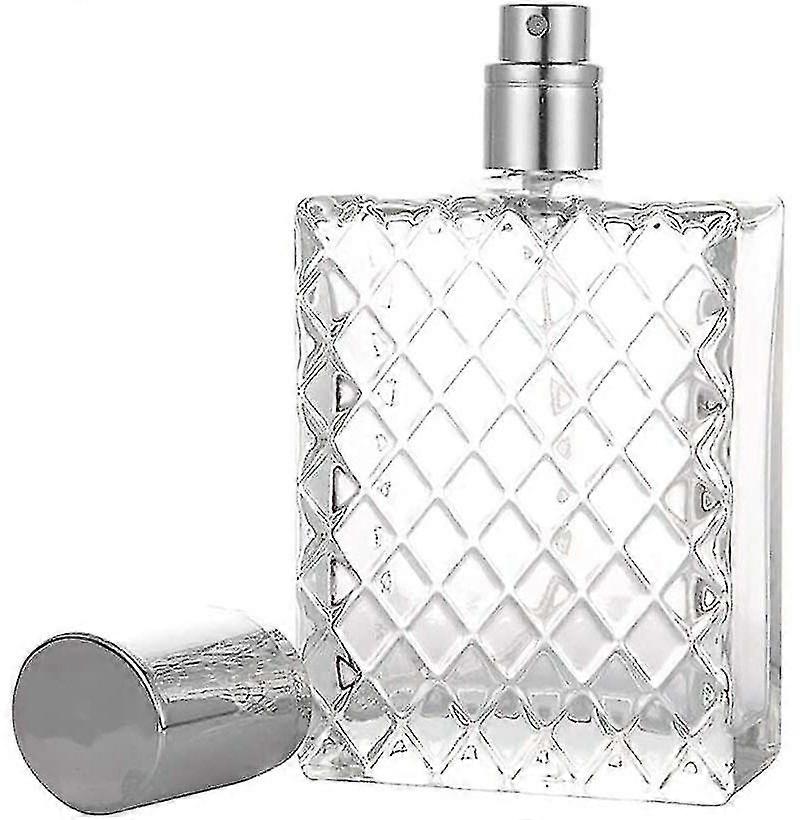 100 ml tomma påfyllningsbara parfymflaskor med klarglasförstärkare