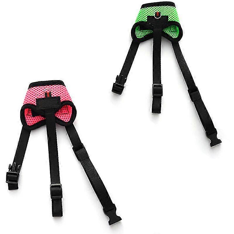 Muzzle, for barking and non-biting, adjustable muzzle, breathable, drinkable muzzleGreen+rose