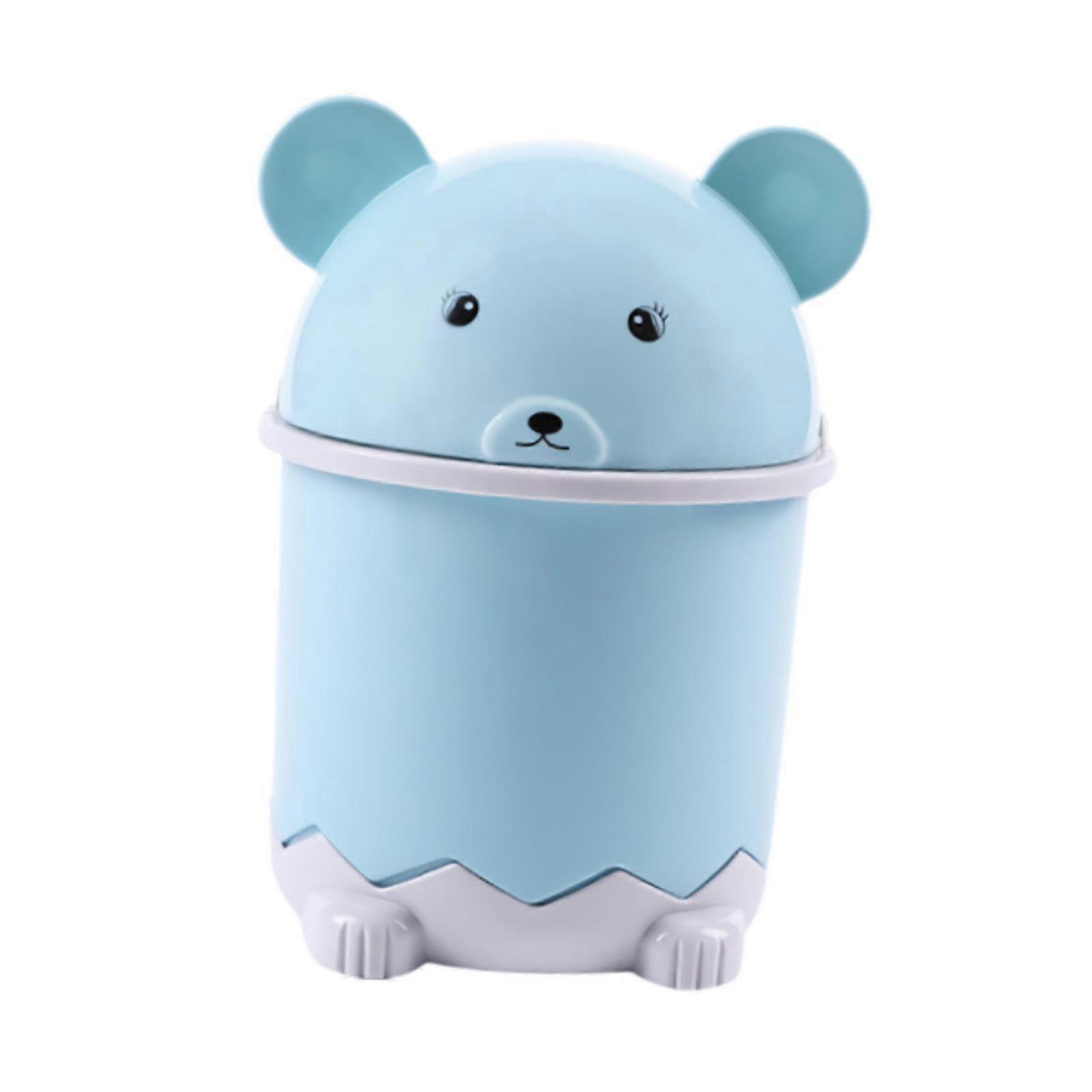 Desktop Trash Can Cute Mini Decorative Garbage Bin for Counter Dorm Bathroom