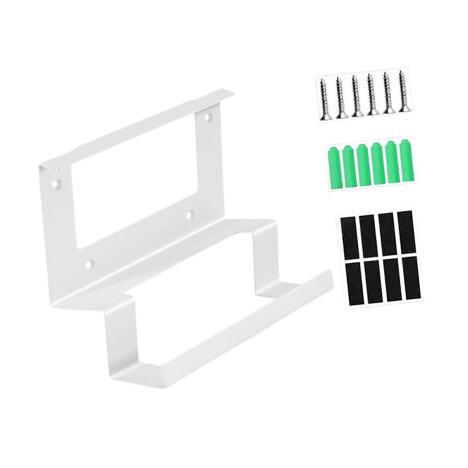 Router Wall Mount Support Sturdy Mounting Base Power Supply Mounting Bracket Black