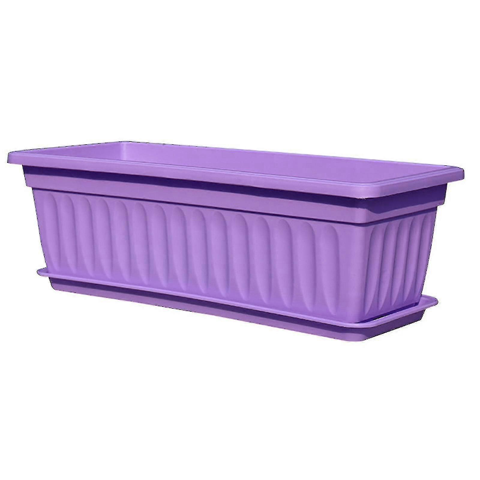Flower Window Box Pp Resin Rectangular Window Planters Vegetables Growing Container Garden Flower