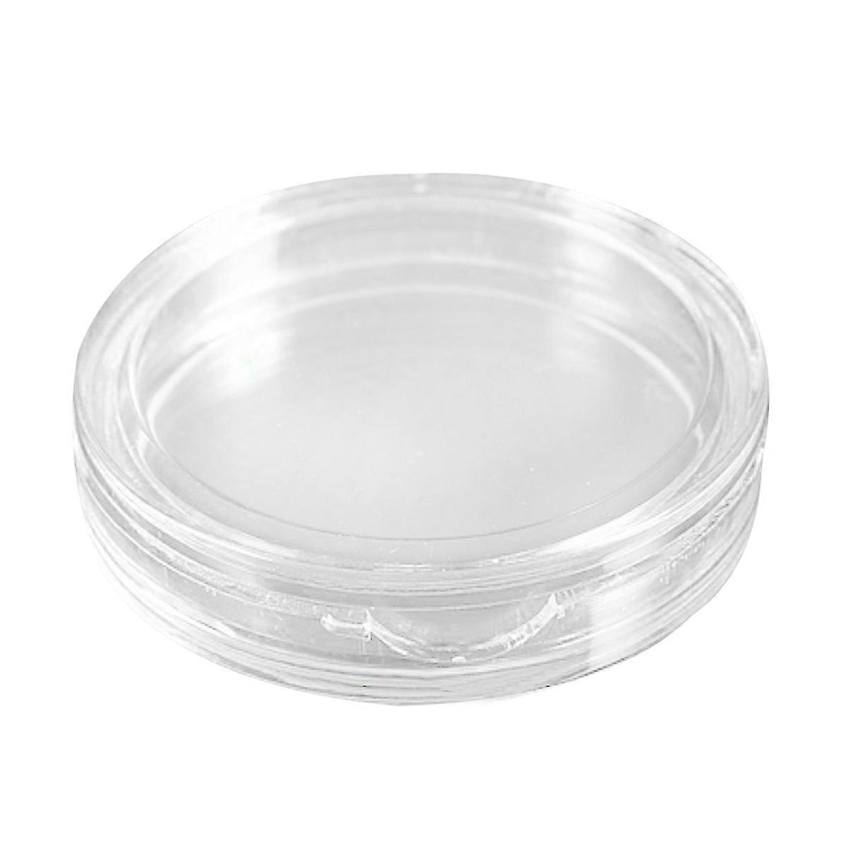 10 pcs Small round transparent plastic coin capsules box 26mm