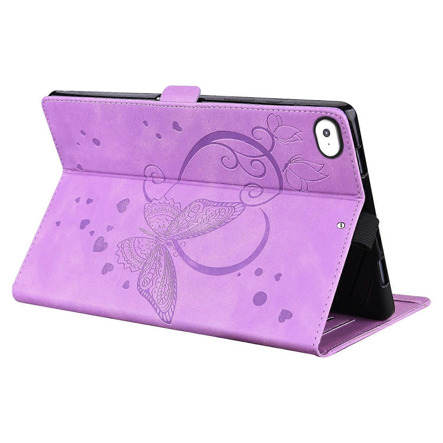 For iPad Mini 1 / 2 / 3 / 4 / 5 Love Butterfly Pattern Leather Case