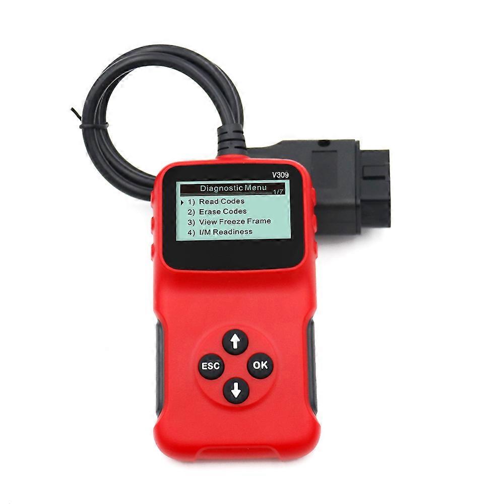 Portable Handheld Automobile Fault Detector Automotive Diagnostic Tools Multi Languages Car Repairing With Large LCD Screen