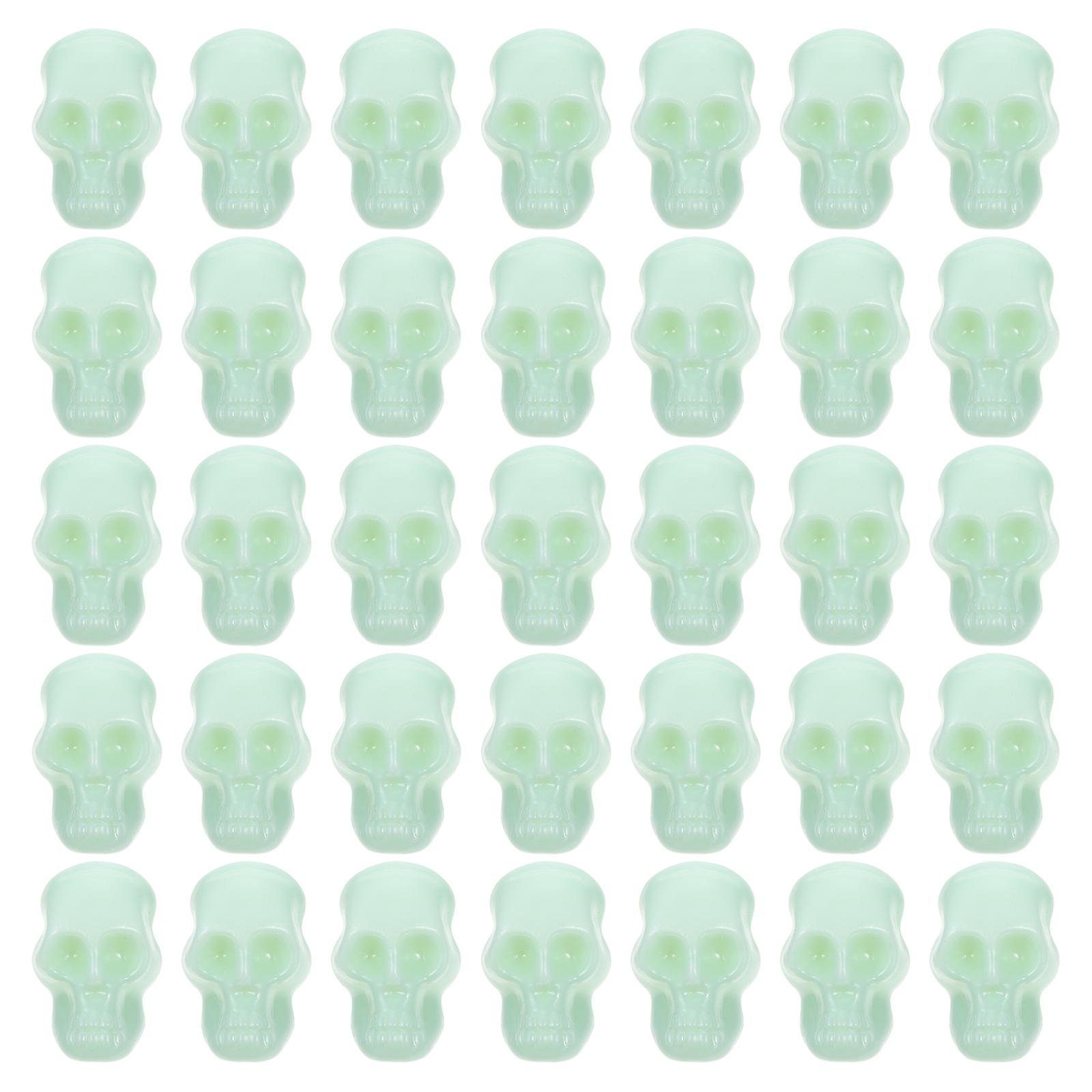 50Pcs Halloween Skull Model Small Plastic Skeleton Head Decor Simulation Skull Decor