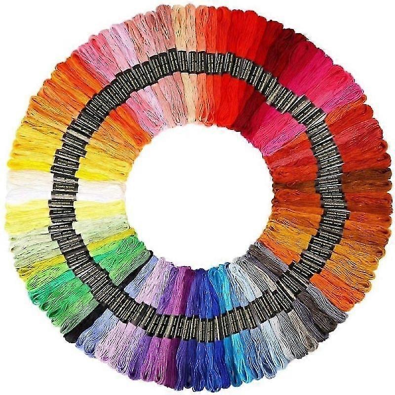 100pcs Embroidery Floss- Multicolor Thread For Cross-stitch