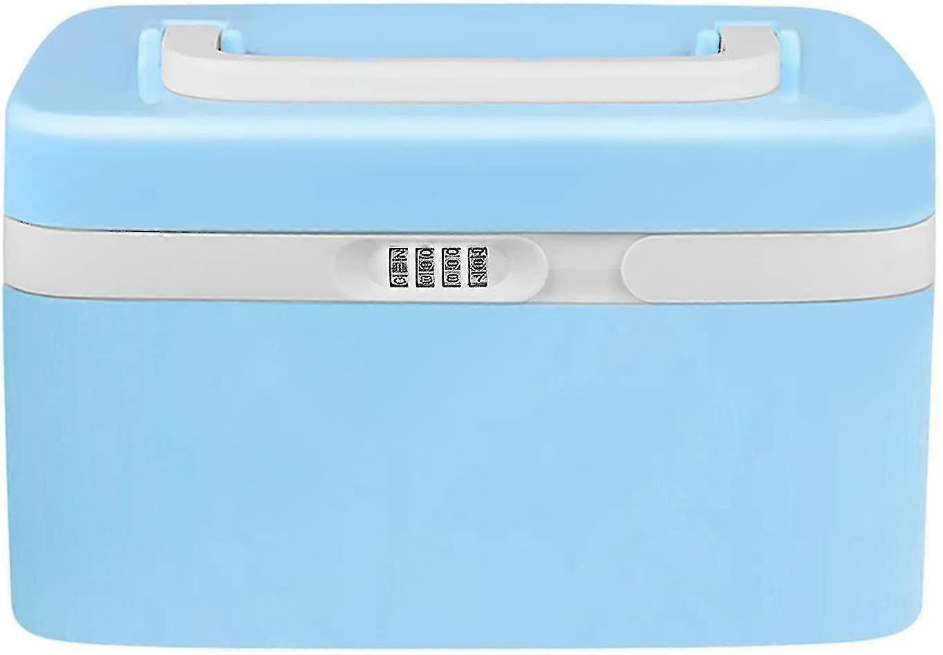 Combination Lock Medicine Box Cabinet with Separate Compartments, Locking