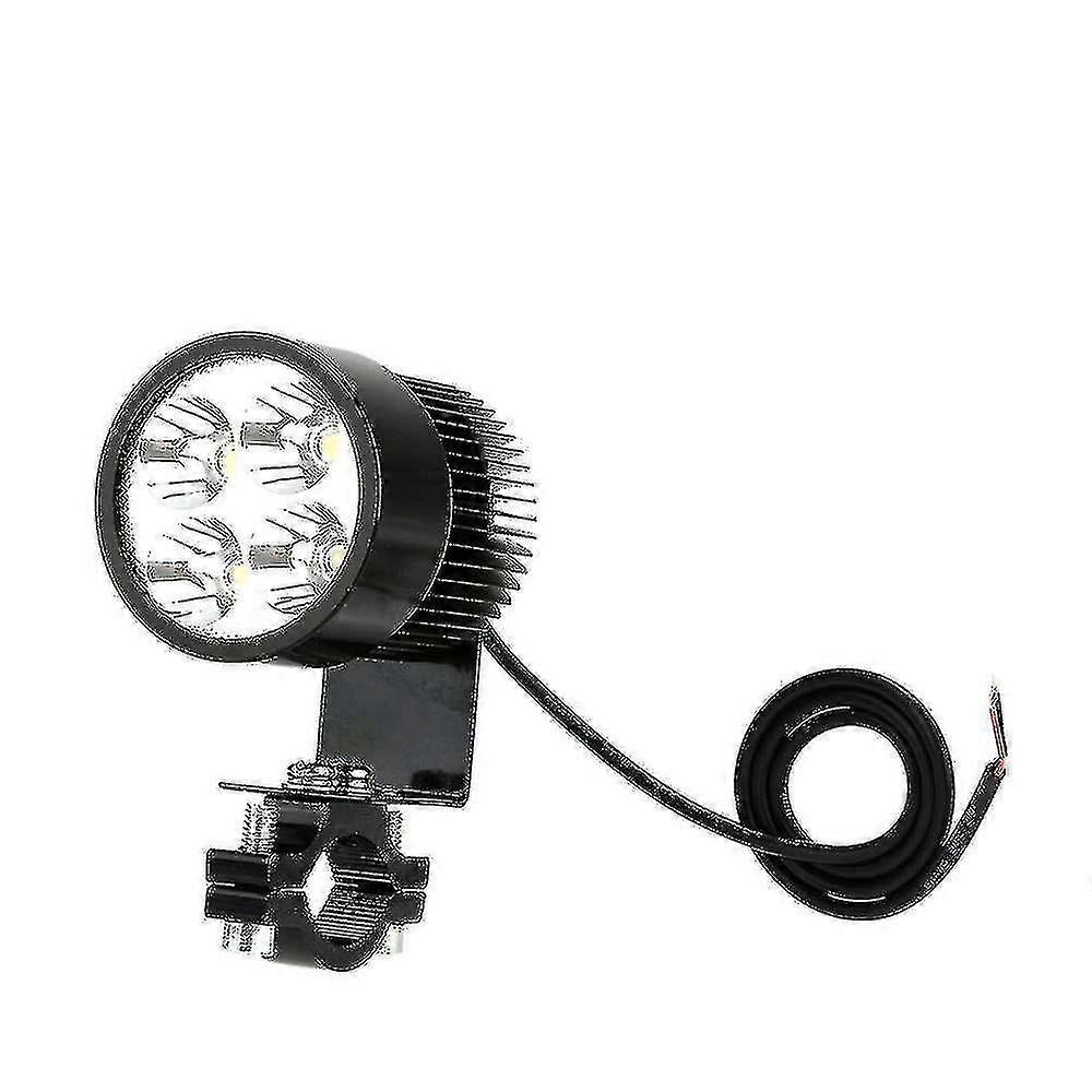 12V-80V 20W Sort Led forlygte Universal til motorcykel e-cykel