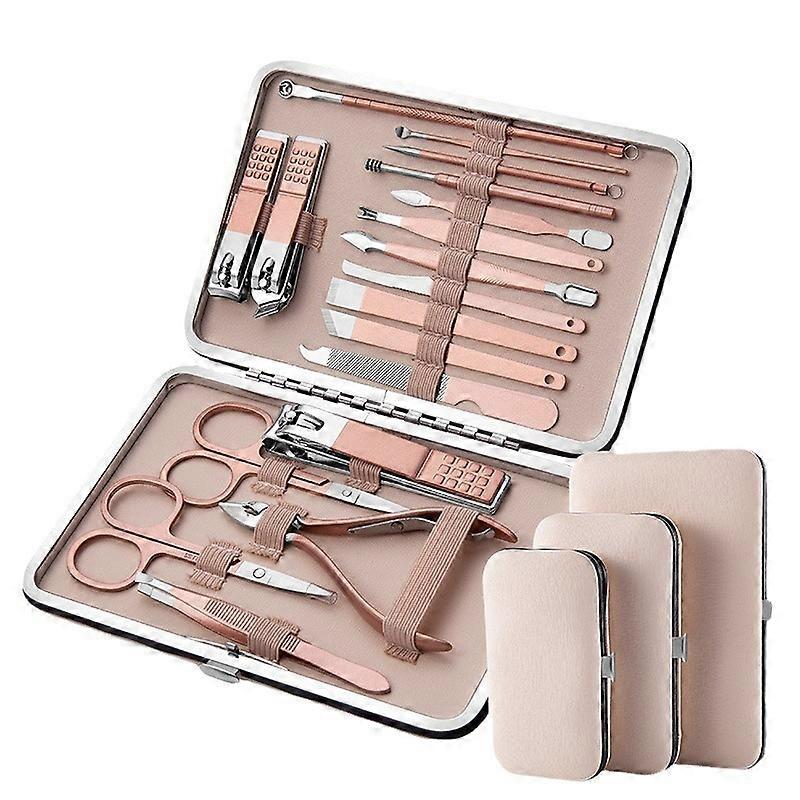 18-Piece Stainless Steel Nail Clipper Tool Set for Nail Salons and Home Use