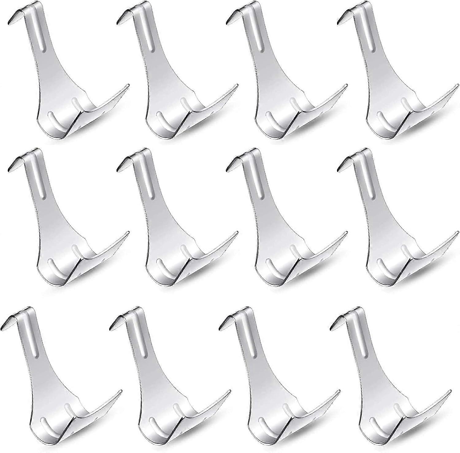 20 Pack Hooks,Metal Picture Rail Hooks,No Drill Hooks Heavy Duty Hanging Hooks for Bathroom,Bedroom and Office